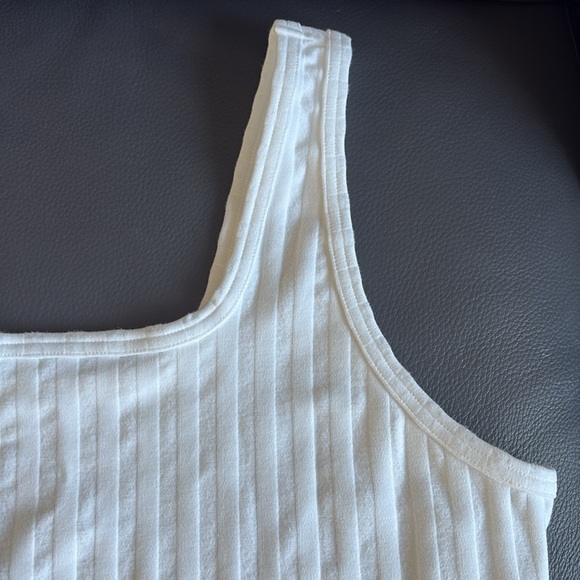NWOT | Offline by Aerie White Ribbed Women's Top- Cropped - Size XXL - Picture 5 of 6